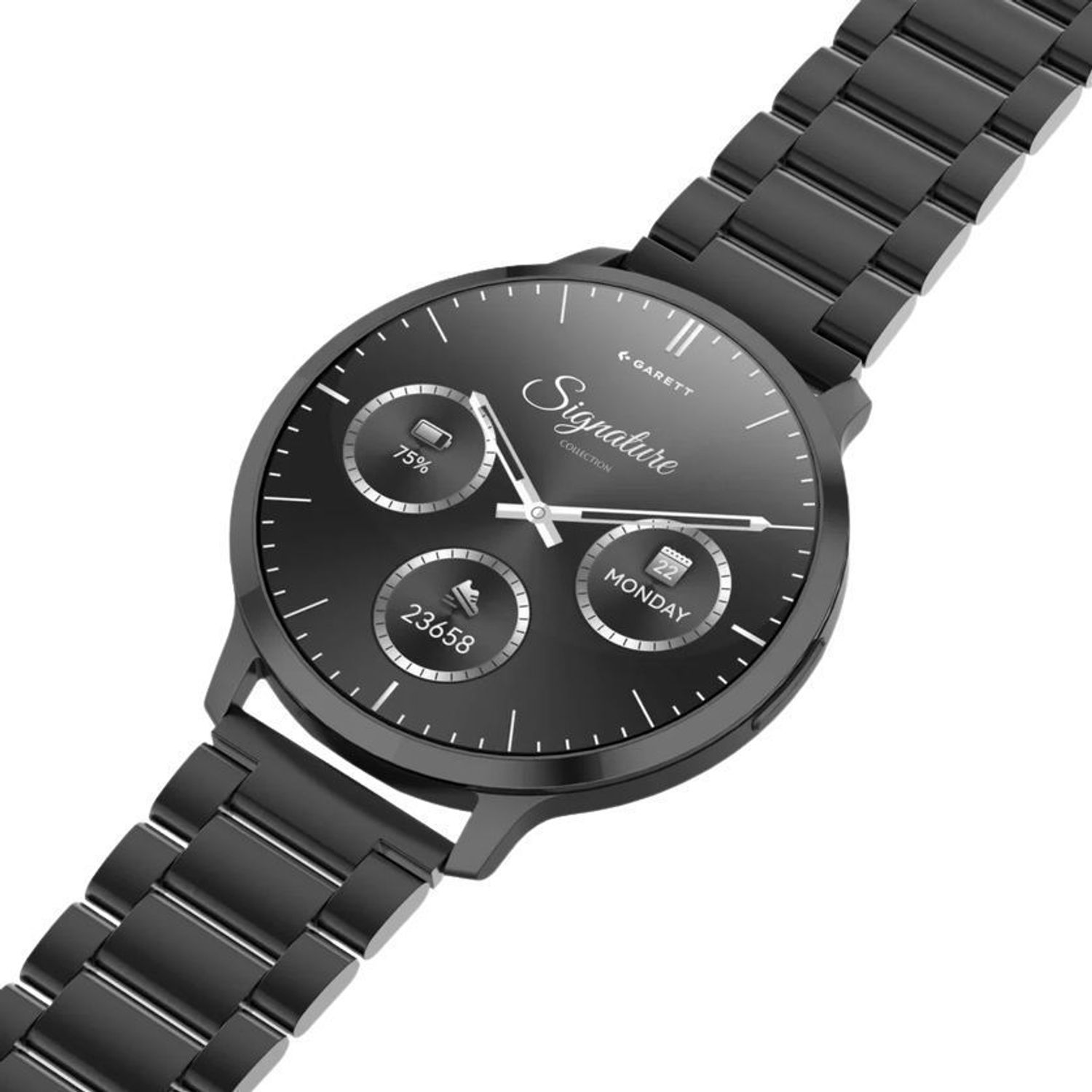 Smartwatch męski Garett Edge czarny stalowy AMOLED 1,73″ + pasek skórzany (4).jpg